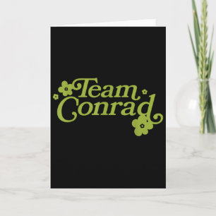 Team Conrad Floral Graphic For Men Women Funny Quo Card