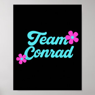 Team Conrad Floral Poster