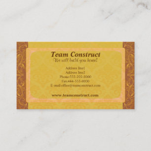 Team Construct Business Cards