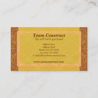 Team Construct Business Cards