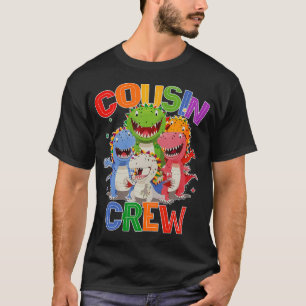 Team Cousin Crew Grandma Dino Grandpa Saurus Camp T-Shirt
