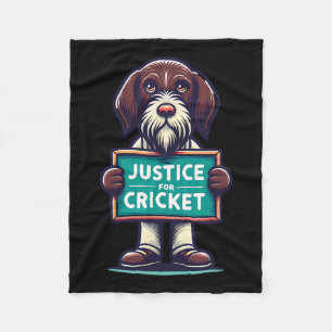 Team Cricket Hunting Squad Funny Retro Fleece Blanket