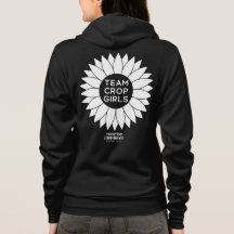 Team Crop Girls Hoodie