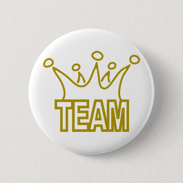 Team-Crown.png 2 Inch Round Button (Front)