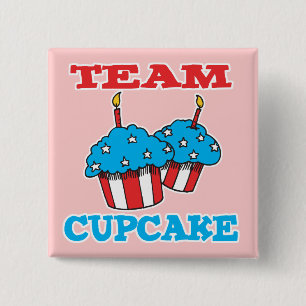 TEAM CUPCAKE 2 INCH SQUARE BUTTON