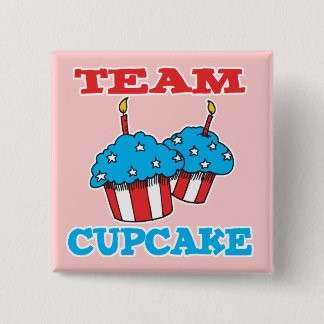 TEAM CUPCAKE 2 INCH SQUARE BUTTON
