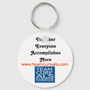 TEAM CURE ALS FOUNDATION KEYCHAINS