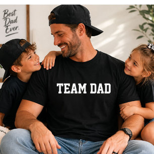 Team Dad Varsity Funny Fathers Day Gift T-Shirt
