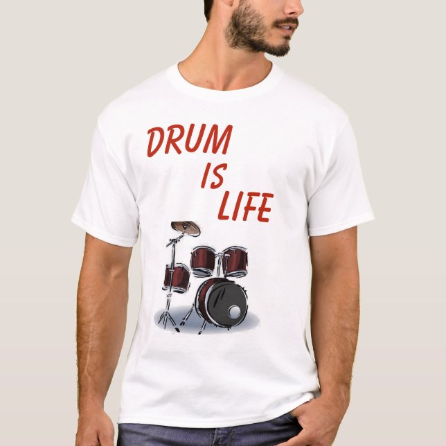 Team Daniel "Drum Is Life" Mens T-Shirt (Front)
