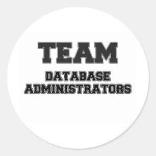 Team Database Administrators Classic Round Sticker