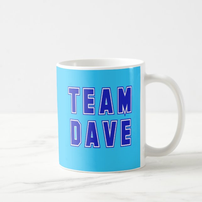 Team Dave T shirts and Products Coffee Mug (Right)