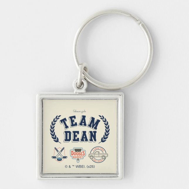 Team Dean Gilmore Girls Design Keychain (Front)