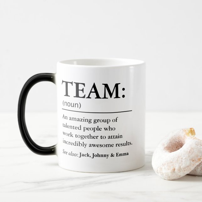 TEAM Definition Magic Mug (With Donut)