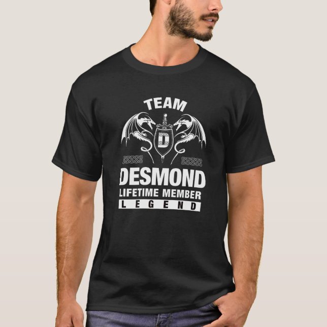 Team Desmond Lifetime Member T-Shirt (Front)