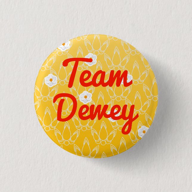 Team Dewey 1 Inch Round Button (Front)
