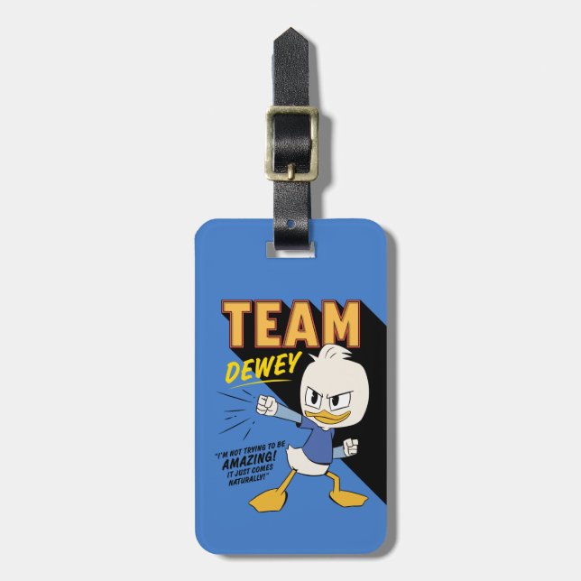 Team Dewey Luggage Tag (Front Vertical)