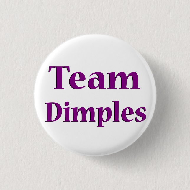 Team Dimples Button 1 1/4 inch (Front)