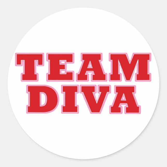"Team Diva" stickers (Front)