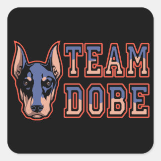 Team Dobe Square Sticker