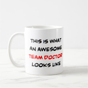 team doctor, awesome coffee mug