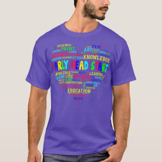 Team Early Head Start Heart Back To School Funny T T-Shirt