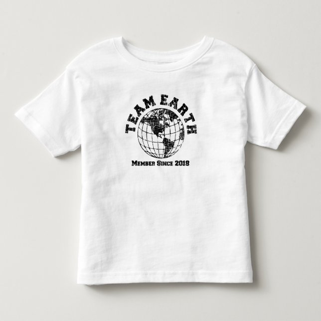 Team Earth : Member Since 2018 Kids Tee (Front)