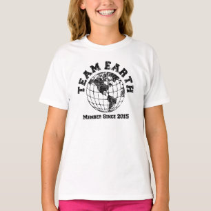 Team Earth : Membre depuis T-shirt 2015
