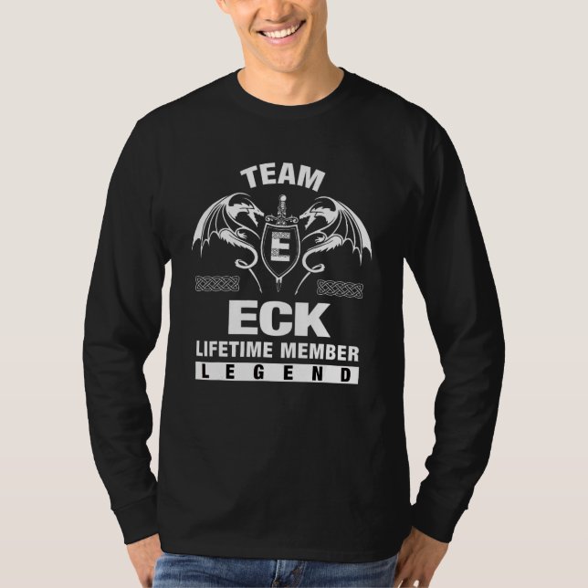 Team Eck Lifetime Member   T-Shirt (Front)
