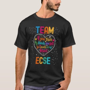 Team ECSE Appreciation Week Back to School Heart T-Shirt