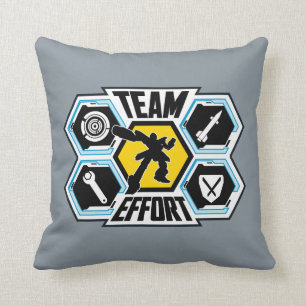 Team Effort Throw Pillow