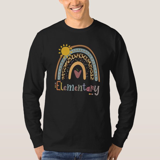 Team Elementary Squad Back To School Rainbow Kids  T-Shirt (Front)