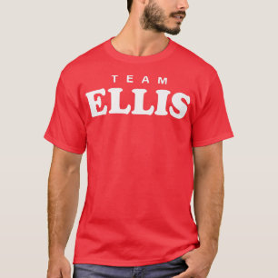 Team Ellis Personalized Surname Bride Groom Family T-Shirt