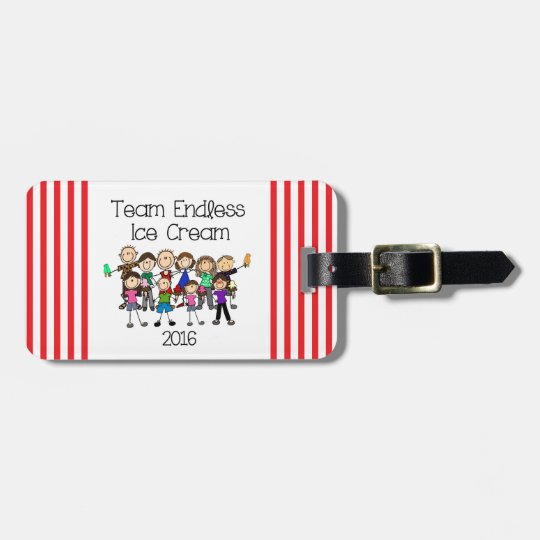 Team Endless Ice Cream Luggage Tag