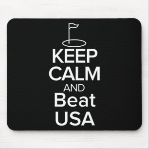 Team Europe Keep Calm And Beat Usa Golf Cup Mouse Pad