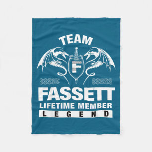 Team Fassett Lifetime Member Gift Graphic Art Fleece Blanket