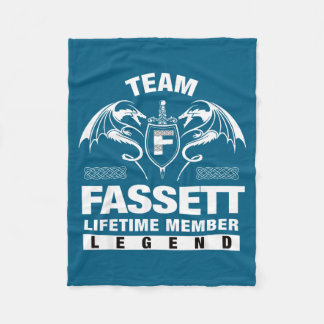 Team Fassett Lifetime Member Gift Graphic Art Fleece Blanket