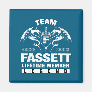 Team Fassett Lifetime Member Gift Graphic Art Magnet