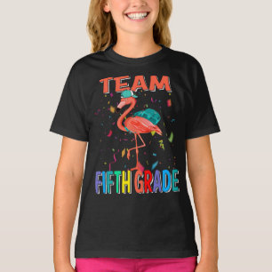 Team Fifth Grade Flamingo Back To School T-Shirt