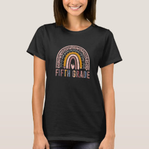 Team Fifth Grade Squad Back To School Rainbow Kids T-Shirt