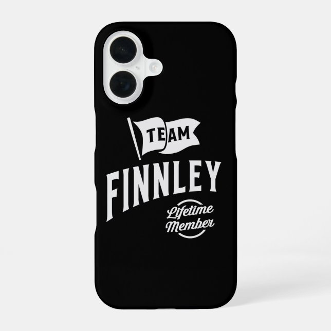 Team Finnley Lifetime Member iPhone 16 Case (Back)
