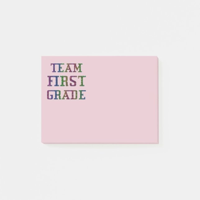 Team First Grade, Back To School Notes (Front)