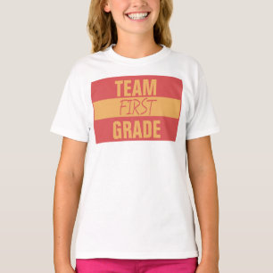 Team First Grade Retro Colours Stripes T-Shirt