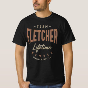 Team Fletcher Lifetime Member Personalized Name T-Shirt