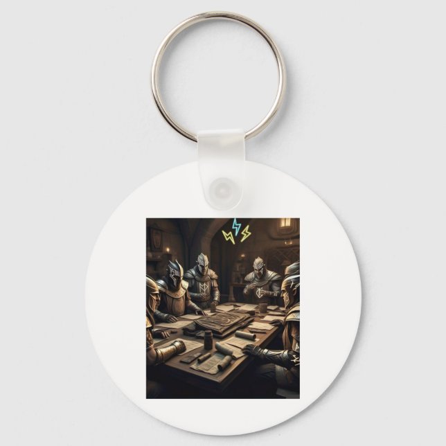 Team For Success Sticker  Keychain (Front)