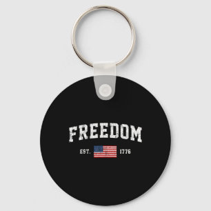 Team Freedom Est 1776 250 Years America Keychain