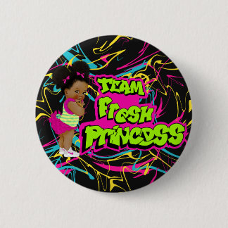 team fresh princess 2 inch round button
