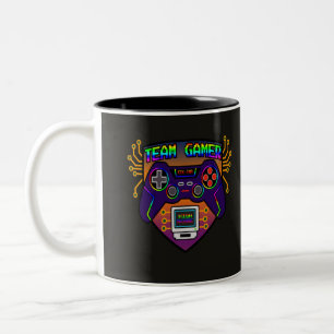 Team Gamer, retro controller video game mug