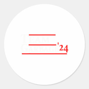 Team Garbage 2024 3  Classic Round Sticker