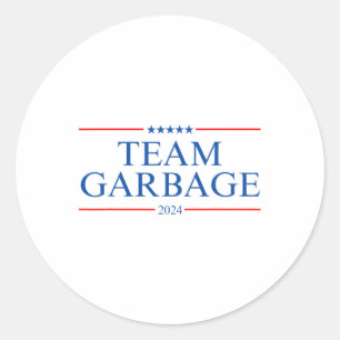 Team Garbage 2024 Classic Round Sticker