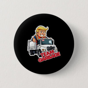 Team Garbyge 2025 Presidential Election Cute Trump 2 Inch Round Button